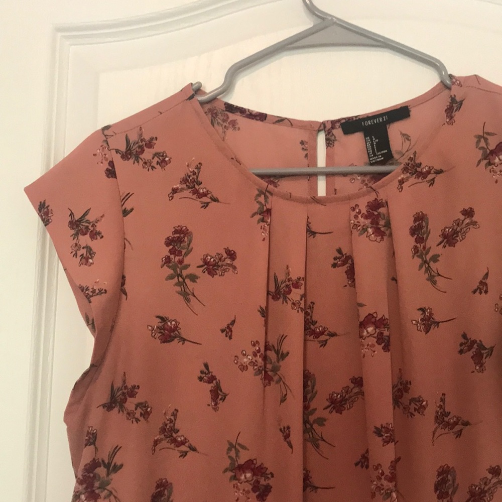 Pink Floral Blouse